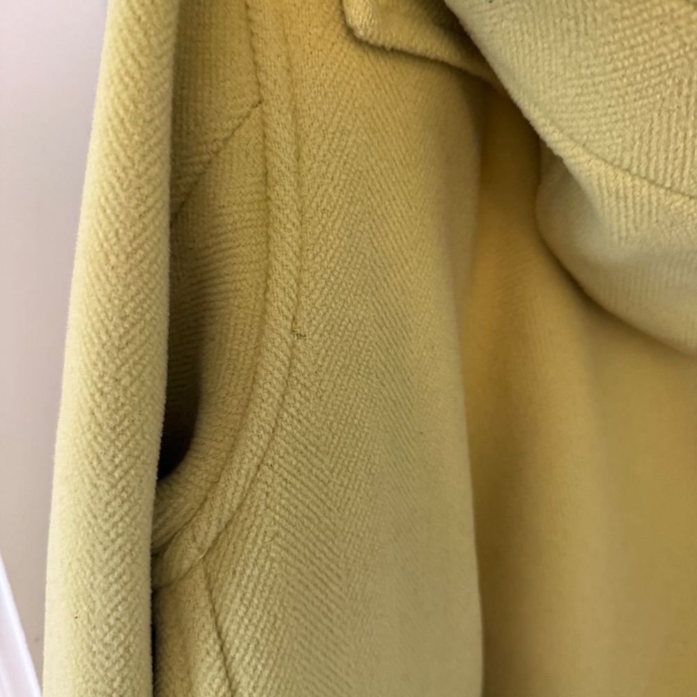 Burberry London Wool Yellow Duffel Coat - Picture 13 of 15